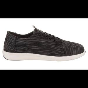 TOMS Del Rey Black Multi Knit Sneaker